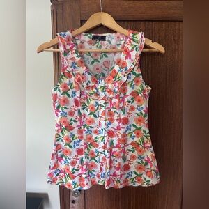 Multicoloured Sleeveless Blouse